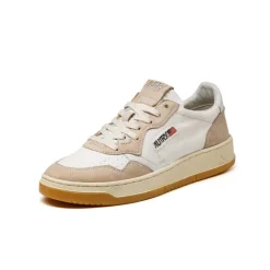 Leder Sneaker*Autry Medalist W *Honey / Canvas* White / White