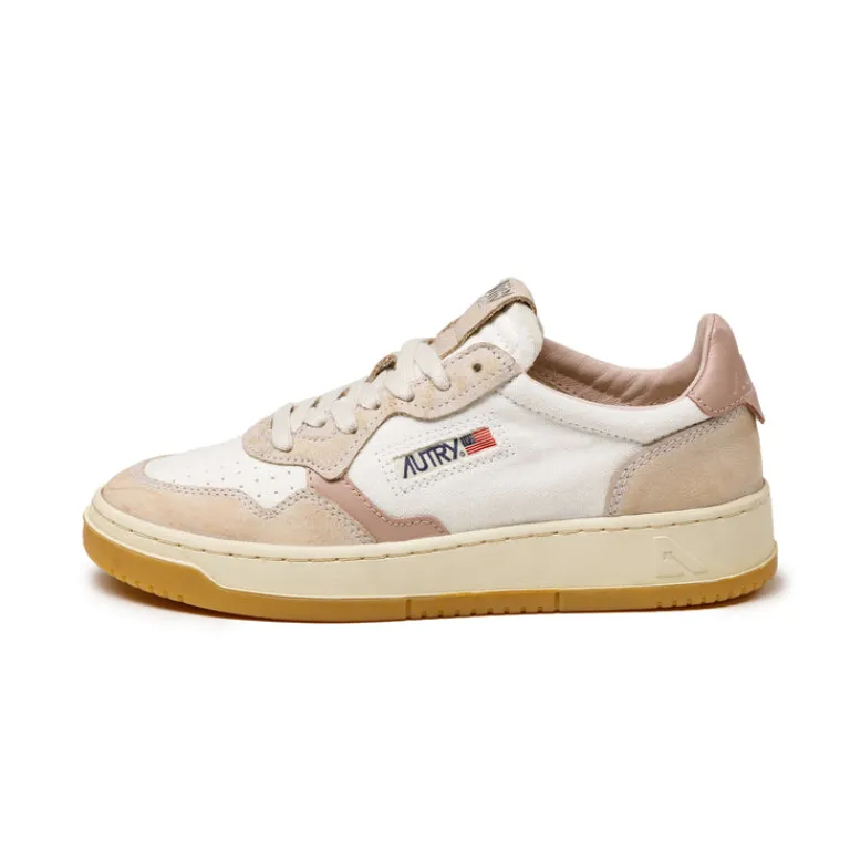 Leder Sneaker*Autry Medalist W *Honey / Canvas* White / Pow