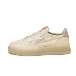 Leder Sneaker*Autry Medalist W *Jap / Canvas* Ivory