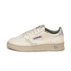 Leder Sneaker*Autry Medalist W *Leather / Elephant* Silver / Metallic