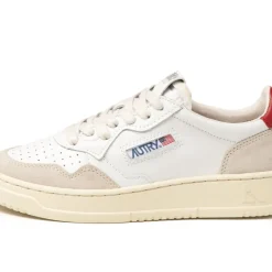 Leder Sneaker|Weiße Sneaker*Autry Medalist W *Leather / Suede* White / Red