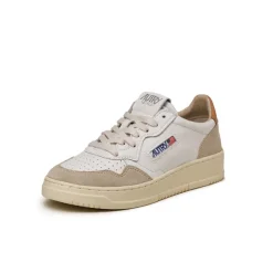 Leder Sneaker|Weiße Sneaker*Autry Medalist W *Leather / Suede* White / Sandstorm