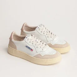 Leder Sneaker|Weiße Sneaker*Autry Medalist W *Leather / Suede* White / Pow