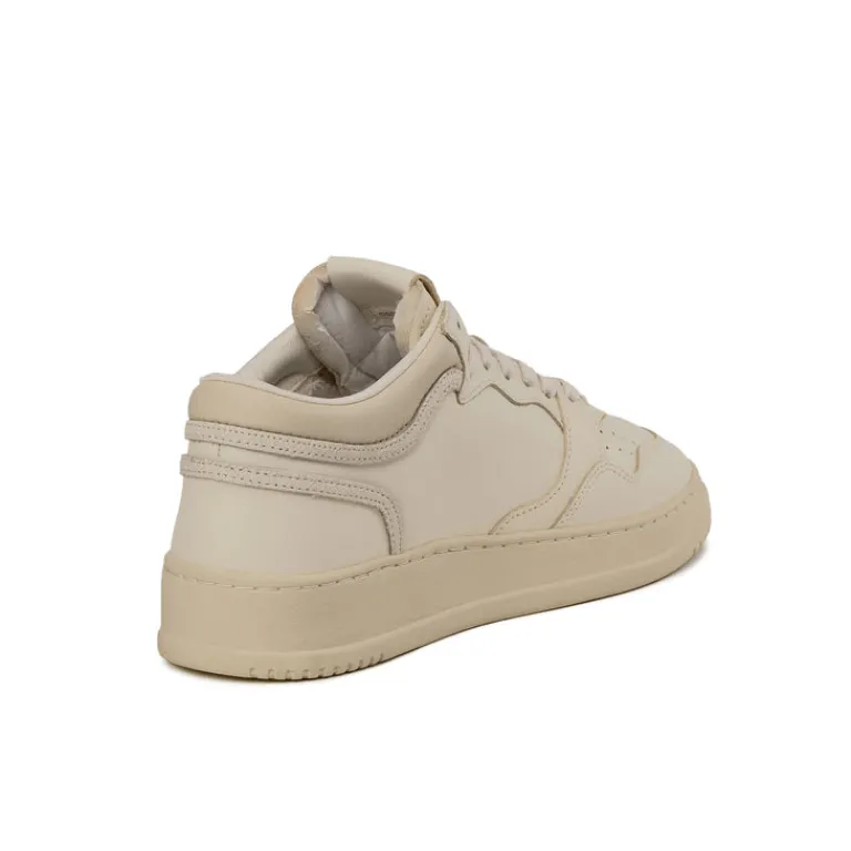 High-Top Sneaker|Leder Sneaker*Autry Med-Way Mid *Leather / Crack* White / Marshmallow