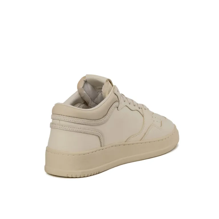 High-Top Sneaker|Leder Sneaker*Autry Med-Way Mid W *Leather / Crack* White / Marshmallow