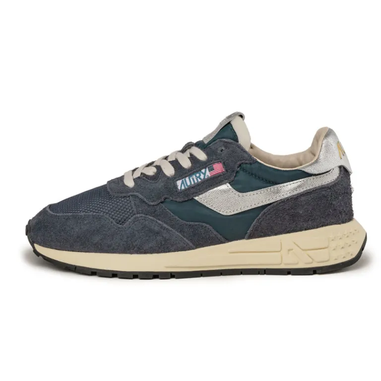 Leder Sneaker|Retro Runner*Autry Reelwind Low Space / Silver