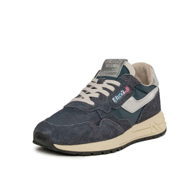 Leder Sneaker|Retro Runner*Autry Reelwind Low Space / Silver