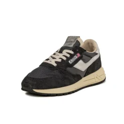 Leder Sneaker|Retro Runner*Autry Reelwind Low Black / Silver