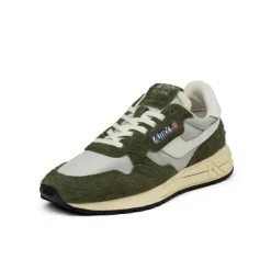 Leder Sneaker|Retro Runner*Autry Reelwind Low *Hairy Suede / Nylon* Cyprs / White