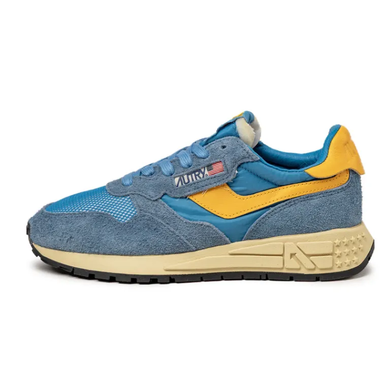 Leder Sneaker|Retro Runner*Autry Reelwind Low *Suede / Net* Cenble / Fus