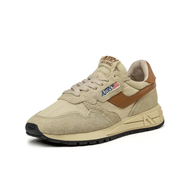 Leder Sneaker|Retro Runner*Autry Reelwind Low *Suede / Net* Ecru / Cathspy