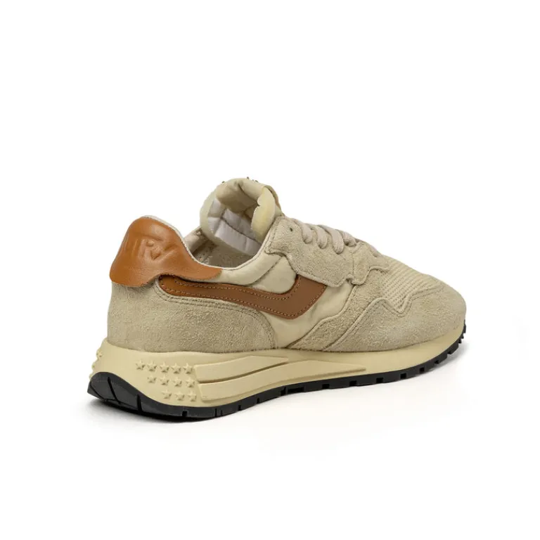 Leder Sneaker|Retro Runner*Autry Reelwind Low *Suede / Net* Ecru / Cathspy