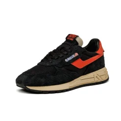 Leder Sneaker|Retro Runner*Autry Reelwind Low *Suede / Net* Black / Orange