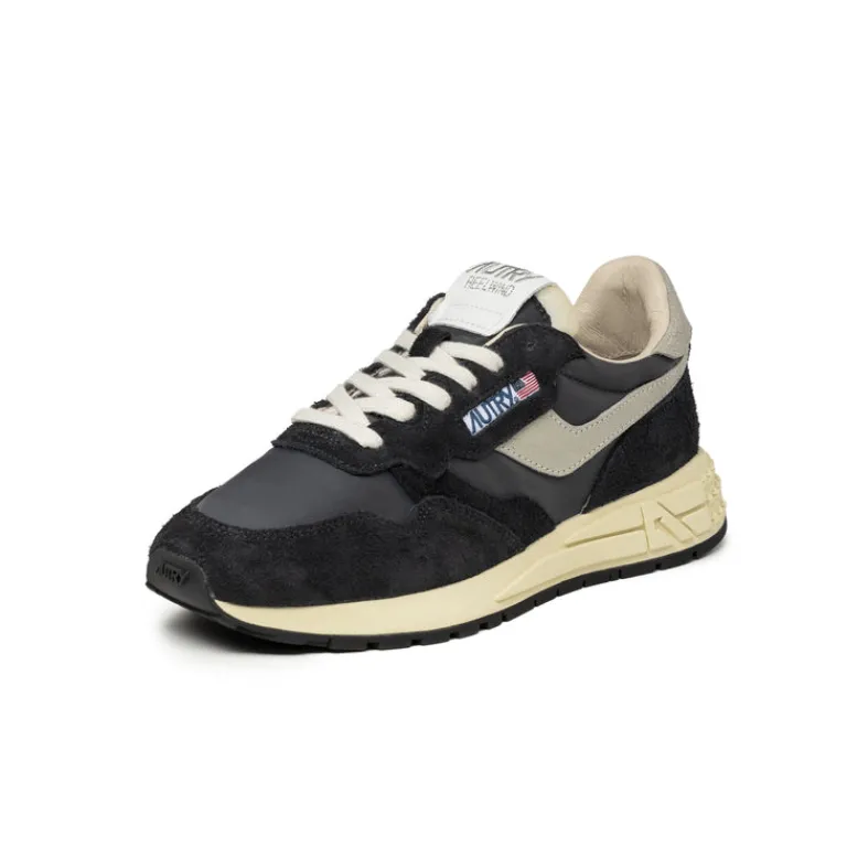 Leder Sneaker|Retro Runner*Autry Reelwind Low W Black