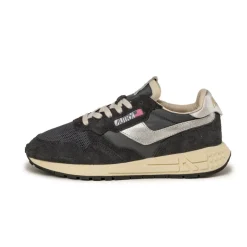 Leder Sneaker|Retro Runner*Autry Reelwind Low W Black / Silver