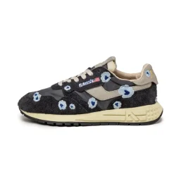 Leder Sneaker|Retro Runner*Autry Reelwind Low W *Embroidery Flower* Phan / Celblu