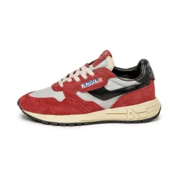 Leder Sneaker*Autry Reelwind Low W *Hairy Suede / Nylon* Crdnl / Blk