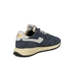 Leder Sneaker|Weiße Sneaker*Autry Reelwind Low W *Nylon / Cracked Leather* (White / Space