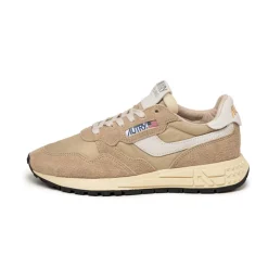 Leder Sneaker|Retro Runner*Autry Reelwind Low W *Nylon / Hairy Suede / Cracked Leather* White / Filler
