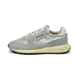 Weiße Sneaker|Retro Runner*Autry Reelwind Low W *Nylon / Cracked Leather* White / Vapor Blue