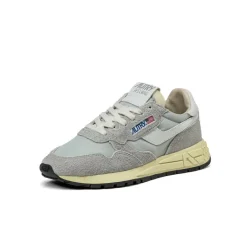 Weiße Sneaker|Retro Runner*Autry Reelwind Low W *Nylon / Cracked Leather* White / Vapor Blue
