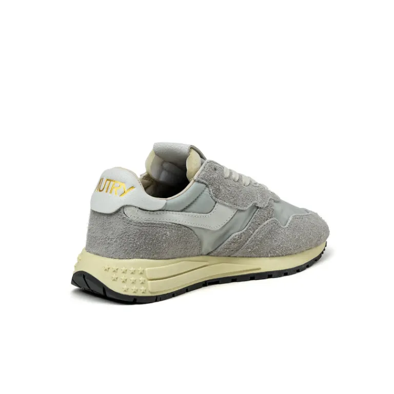 Weiße Sneaker|Retro Runner*Autry Reelwind Low W *Nylon / Cracked Leather* White / Vapor Blue