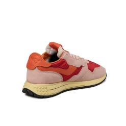 Leder Sneaker|Retro Runner*Autry Reelwind Low W *Suede / Mesh* Lava / Ibis