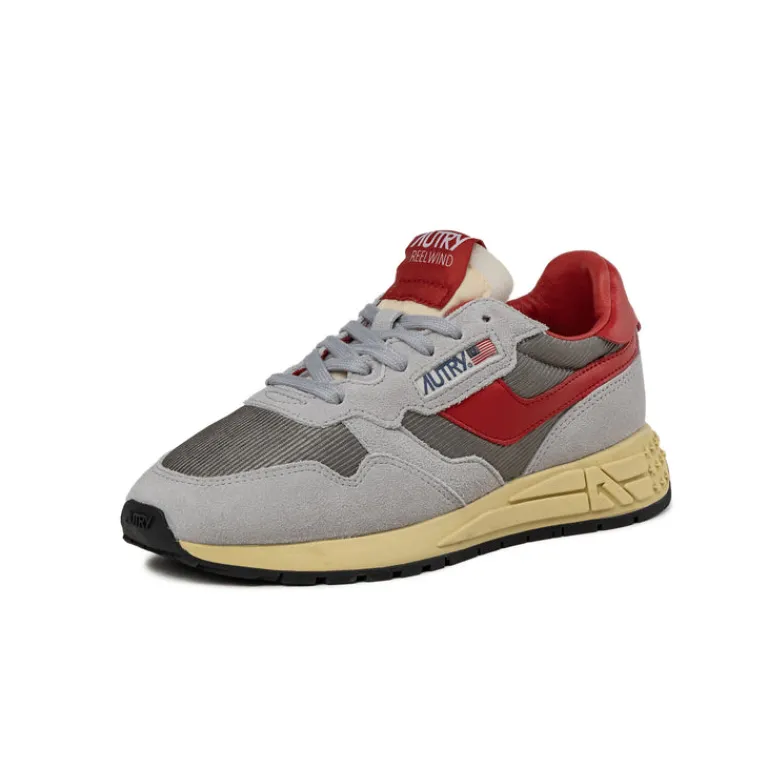 Leder Sneaker|Retro Runner*Autry Reelwind Low W *Suede / Mesh* Glacier Grey / Moon