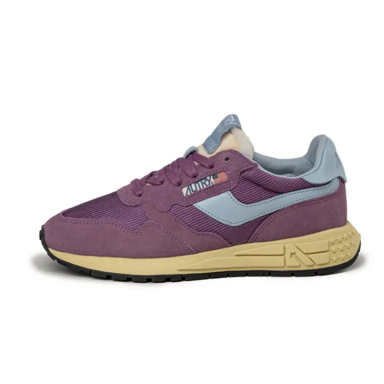 Leder Sneaker|Retro Runner*Autry Reelwind Low W *Suede / Mesh* Purple / Cel