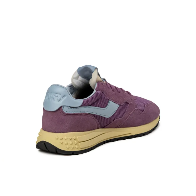 Leder Sneaker|Retro Runner*Autry Reelwind Low W *Suede / Mesh* Purple / Cel