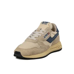 Leder Sneaker|Retro Runner*Autry Reelwind Low W *Suede / Net* Ecru / Blue
