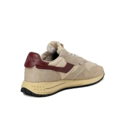 Leder Sneaker|Retro Runner*Autry Reelwind Low W *Suede / Net* Ecru / Ruby Wine