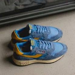 Leder Sneaker|Retro Runner*Autry Reelwind Low W *Suede / Net* Cenble / Fus