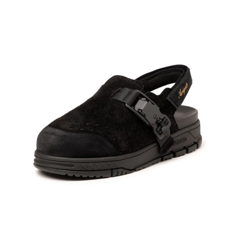 Leder Sneaker|Mules & Slides*Axel Arigato Area Sandal Black / Black