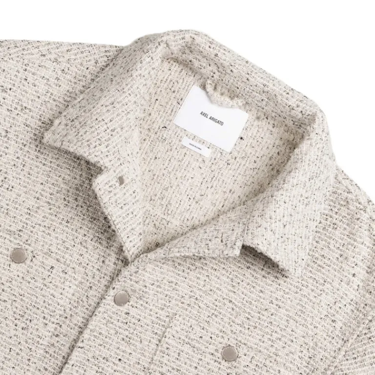 Jacken*Axel Arigato Wyn Boucle Overshirt White / Black