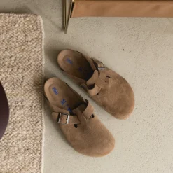 Leder Sneaker|Mules & Slides*Birkenstock Boston Dark Tea Tonal