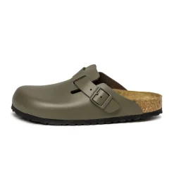 Leder Sneaker|Mules & Slides*Birkenstock Boston Concrete Gray