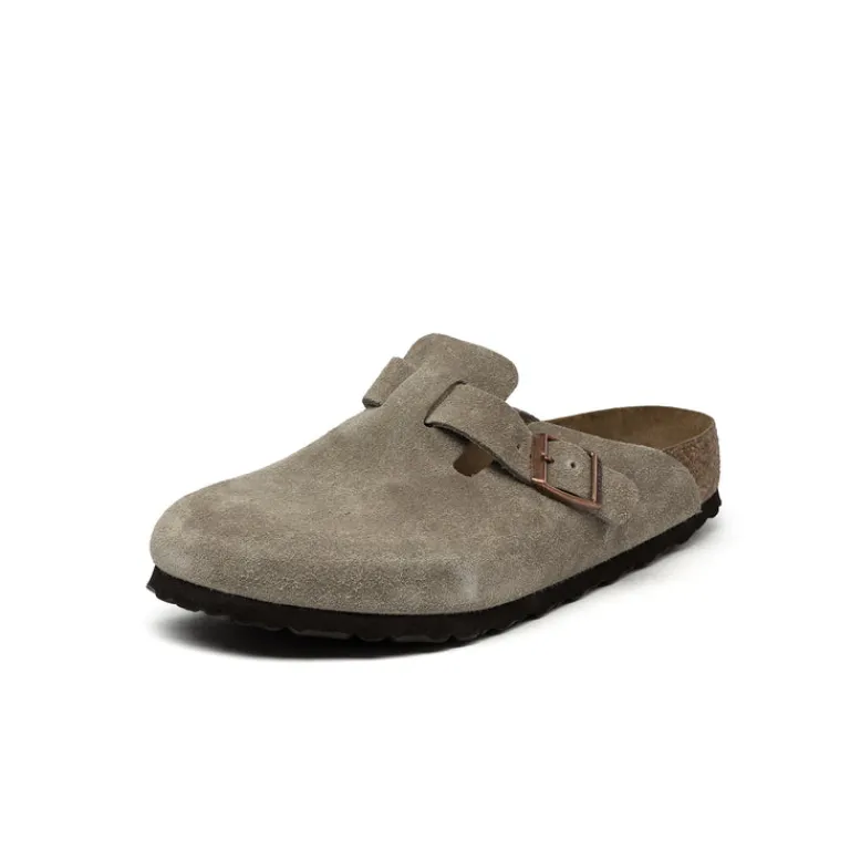 Leder Sneaker|Sandals*Birkenstock Boston Taupe