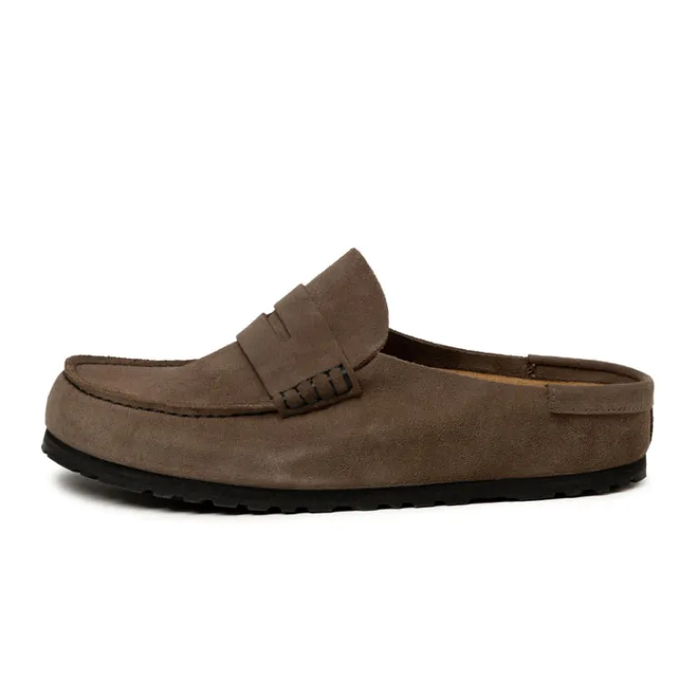 Leder Sneaker|Mules & Slides*Birkenstock Naples Wrapped Concrete Gray