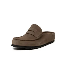 Leder Sneaker|Mules & Slides*Birkenstock Naples Wrapped Concrete Gray