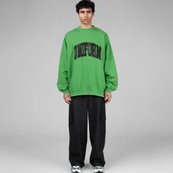 Crewnecks*032c 'Lucky Strike' Oversized Crewneck Faded Bright Green
