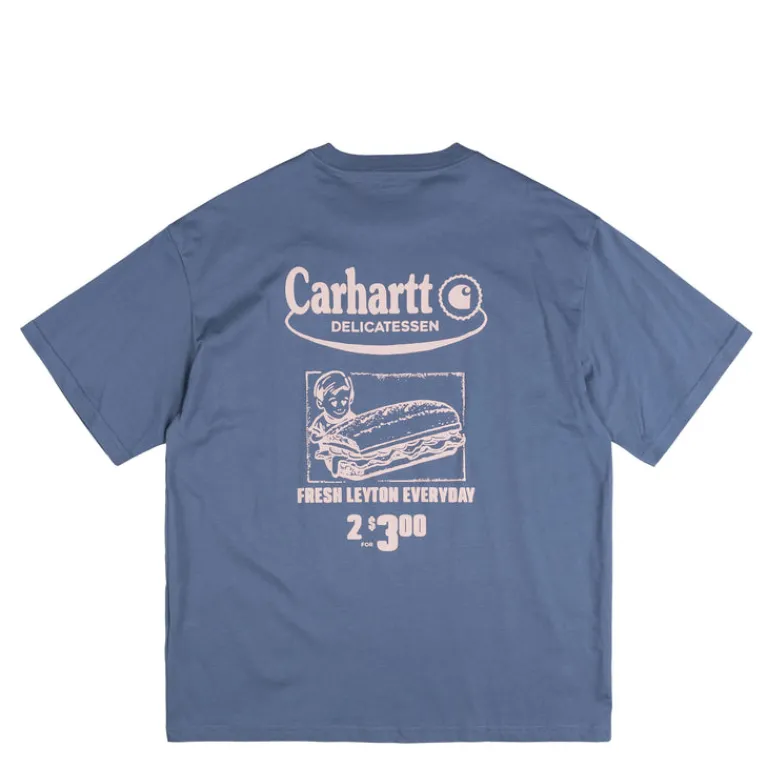 T-Shirts*Carhartt WIP Catalogue T-Shirt Blue Iris / Air Pink