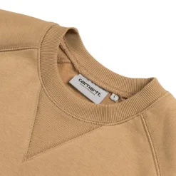 Crewnecks*Carhartt WIP Chase Sweatshirt Dusty Hamilton Brown / Gold