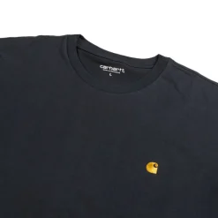 T-Shirts*Carhartt WIP Chase T-Shirt Dark Navy / Gold