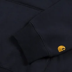 Hoodies*Carhartt WIP Hooded Chase Sweatshirt Dark Navy / Gold