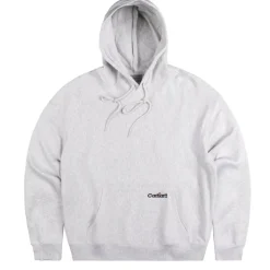 Hoodies*Carhartt WIP Hooded Label Script Sweat Ash Heather