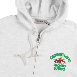 Hoodies*Carhartt WIP Hooded Pronto Sweat Jacket Ash Heather
