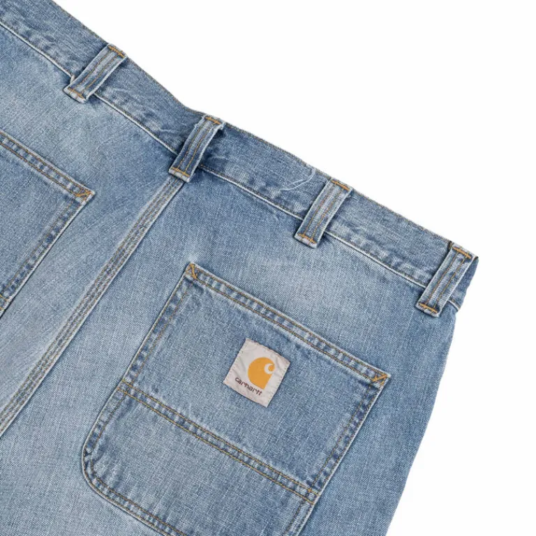 Shorts*Carhartt WIP OG Single Knee Short Blue Burst Washed