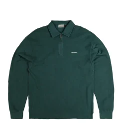 Crewnecks*Carhartt WIP Pique Script Sweat Dark Fir / White