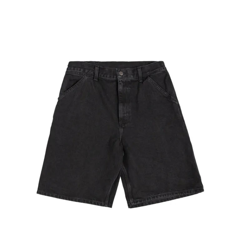 Shorts*Carhartt WIP Single Knee Short Black Stone Washed
